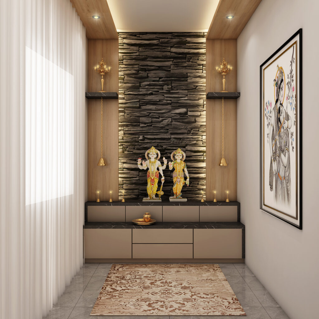 pooja room interior design