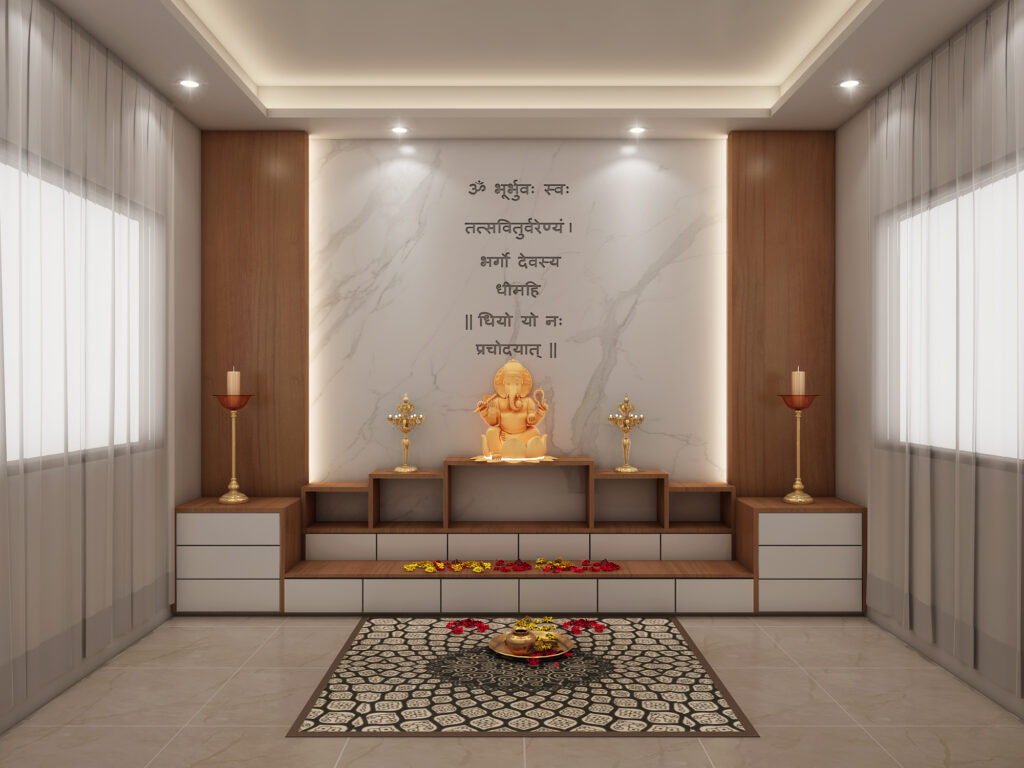 pooja room interior design